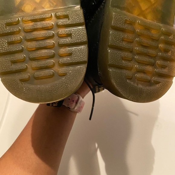 JUNIOR 1460 SOFTY T LEATHER LACE UP BOOTS Size 3 - Picture 6 of 12